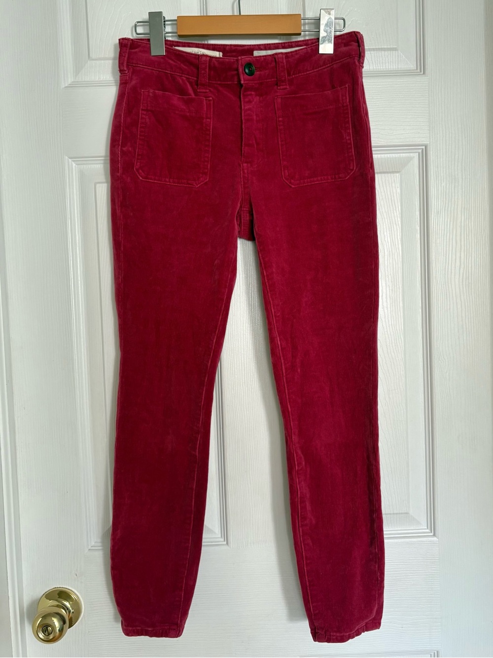 Anthropologie Pilcro High-Rise Skinny Corduroy Pants Size 26